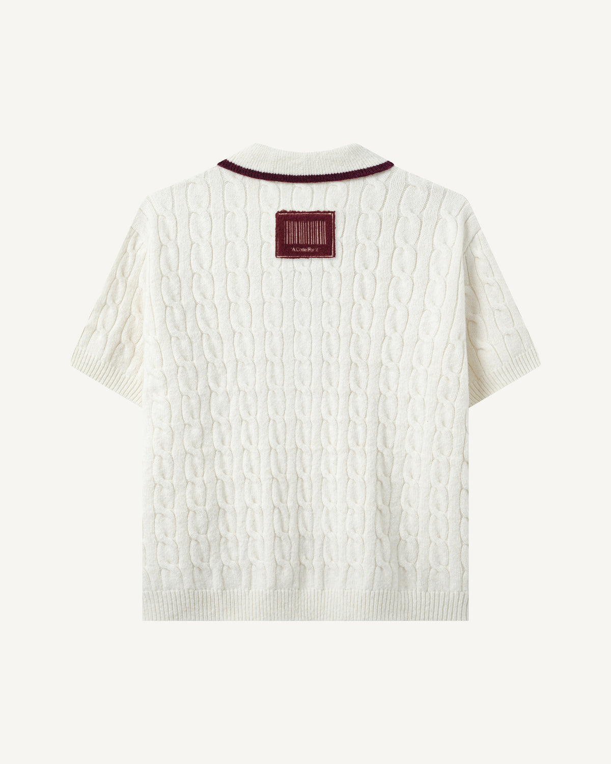 Cable knit Polo-2