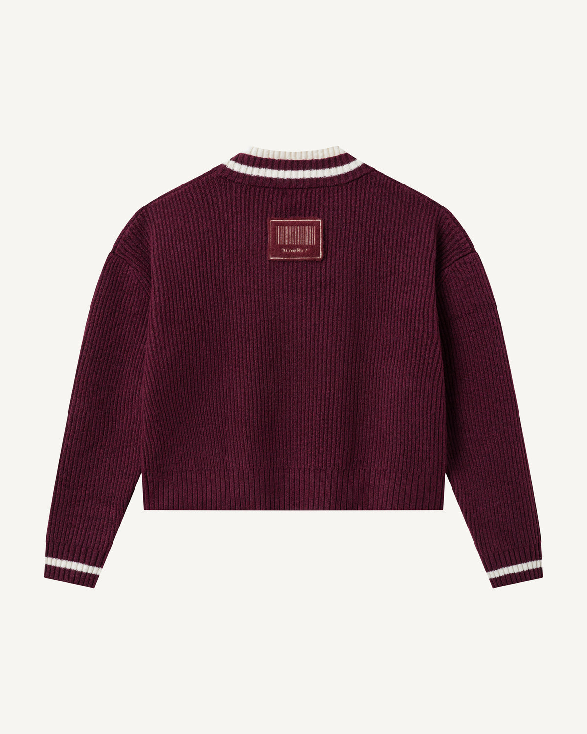 V-Neck Knit Sweater-2