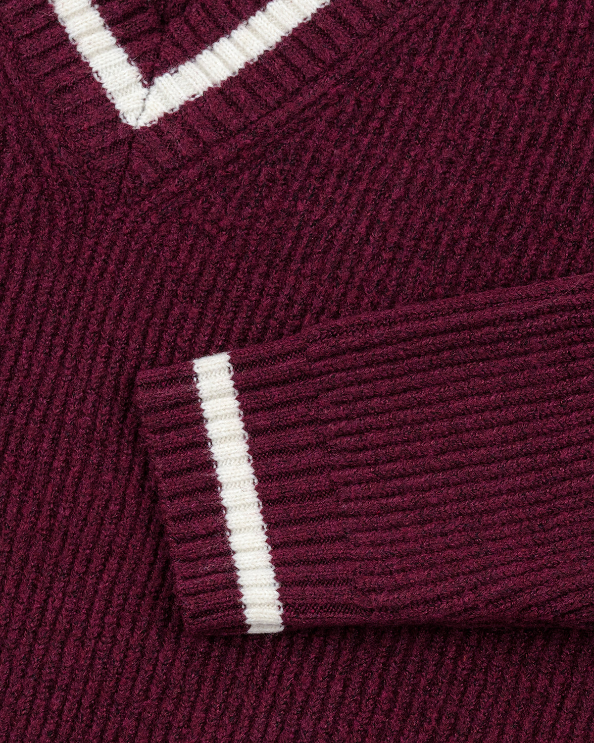 V-Neck Knit Sweater-4