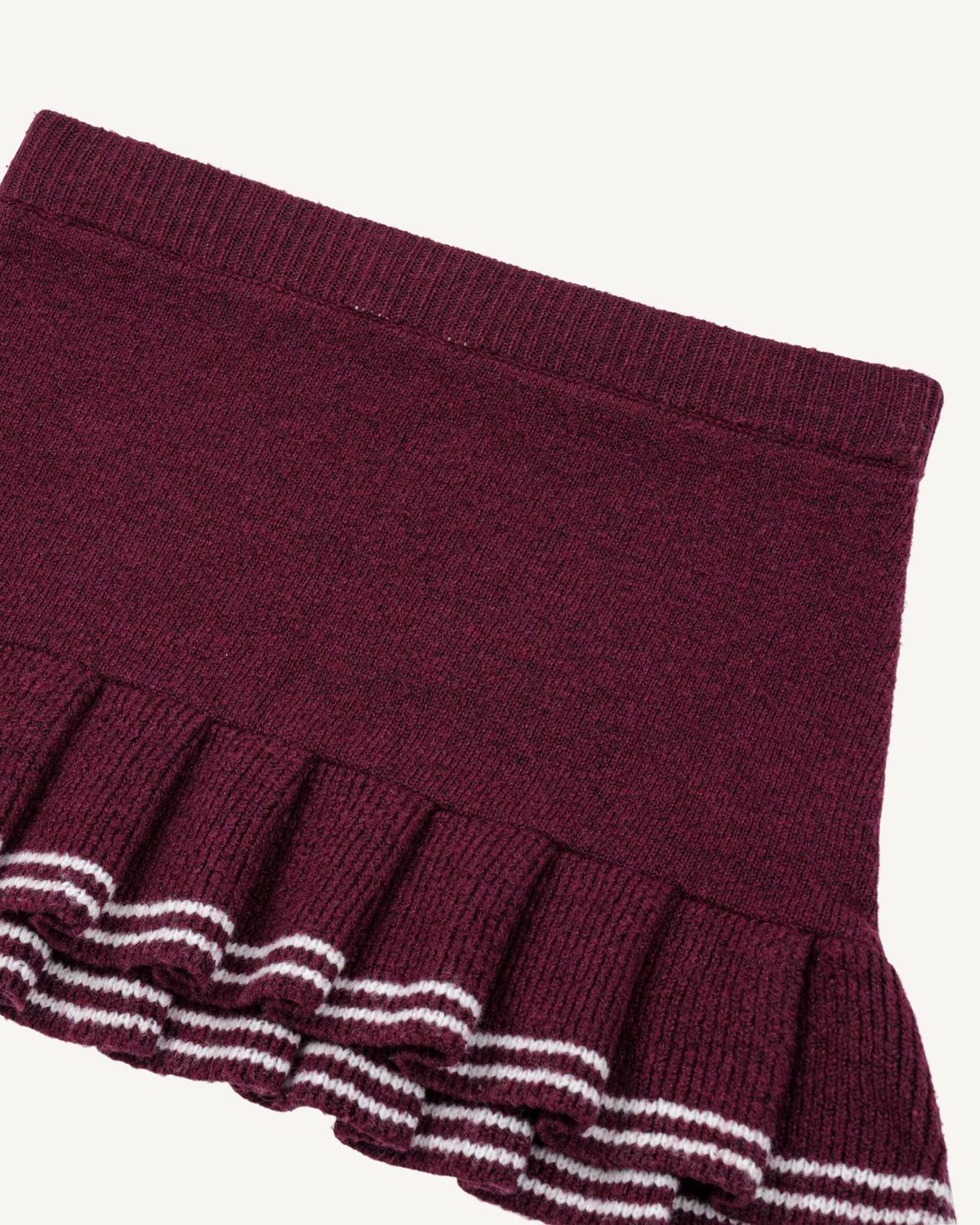 Peter Pan Knit Mini Skirt-3