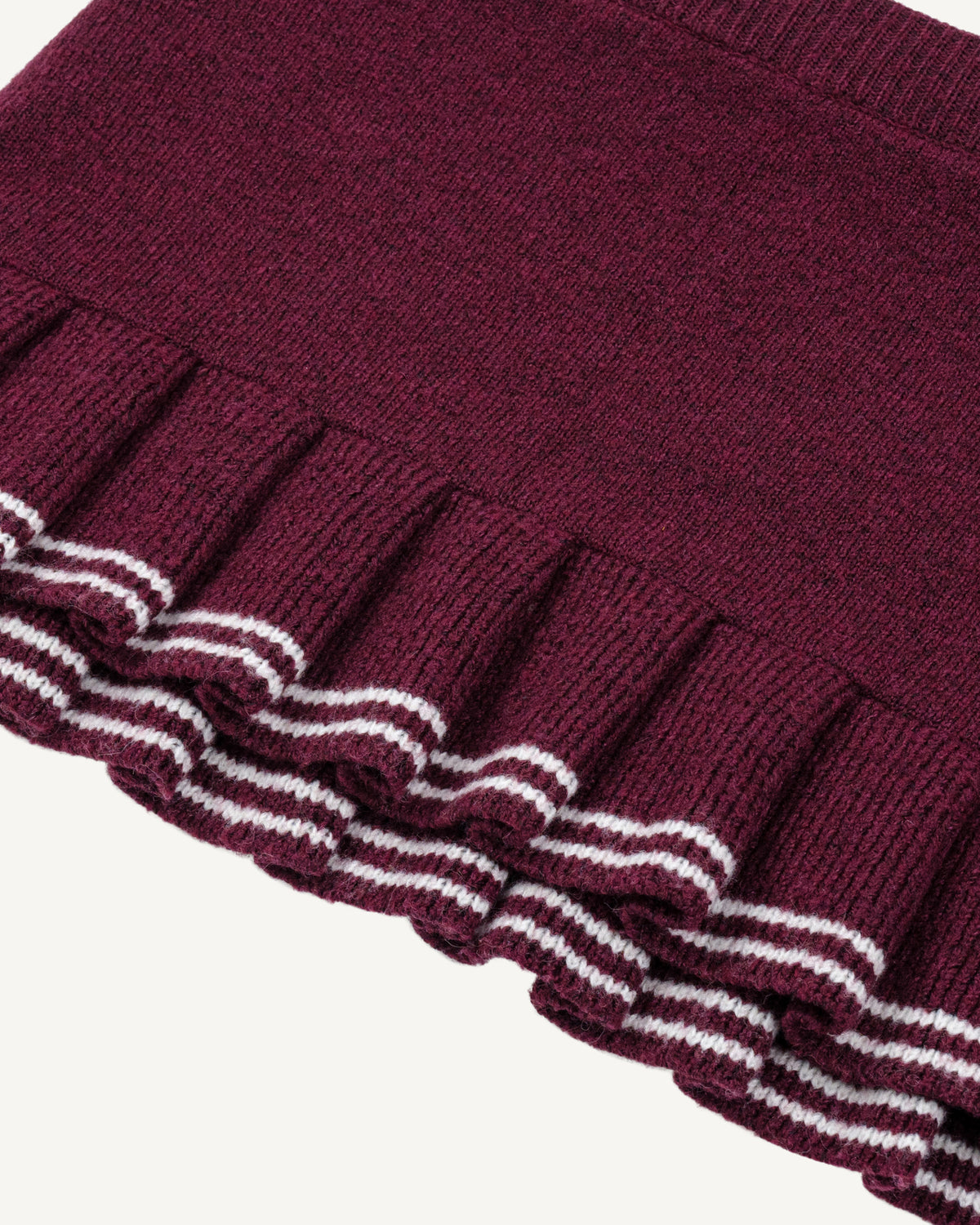 Peter Pan Knit Mini Skirt-4
