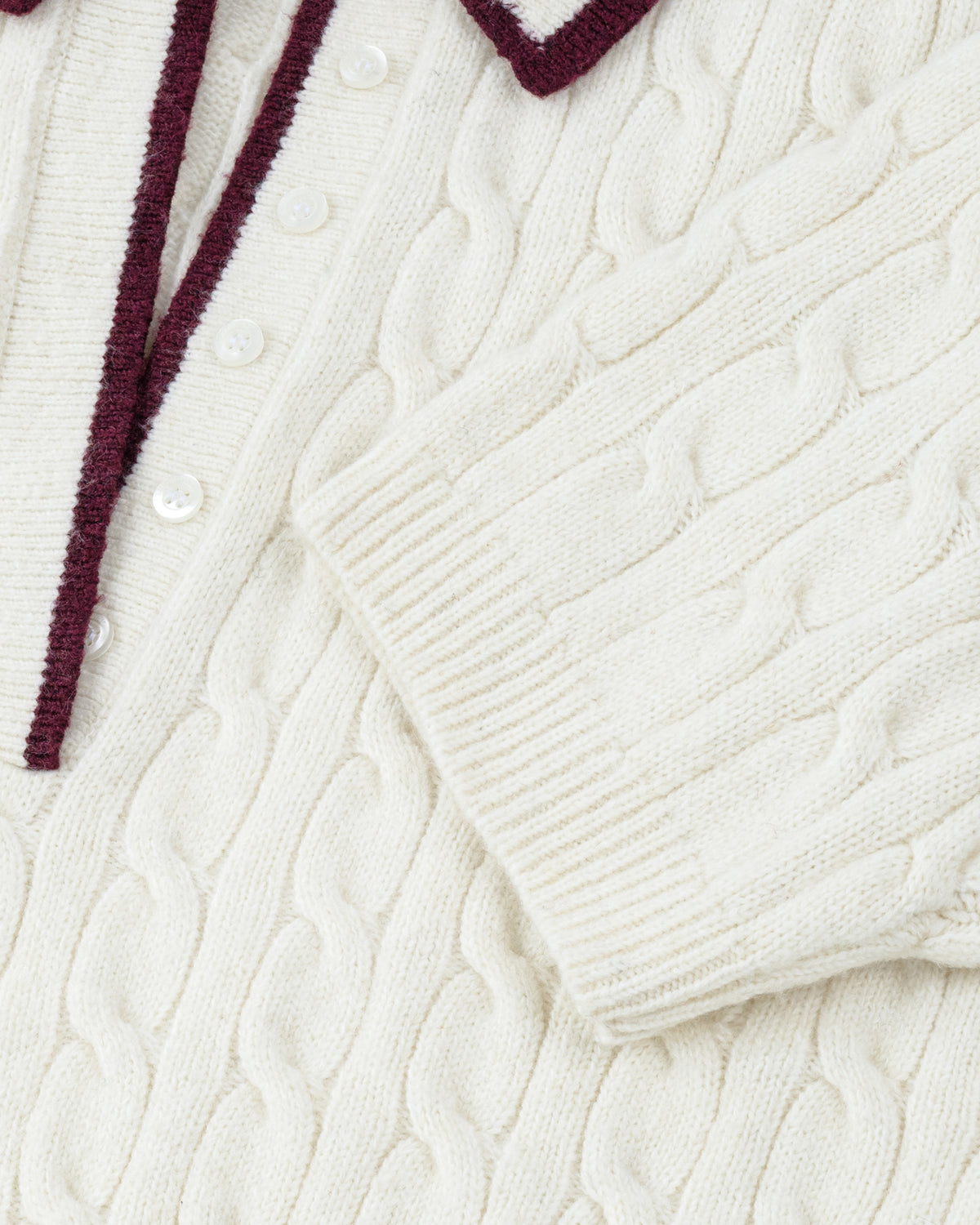 Cable knit Polo-3