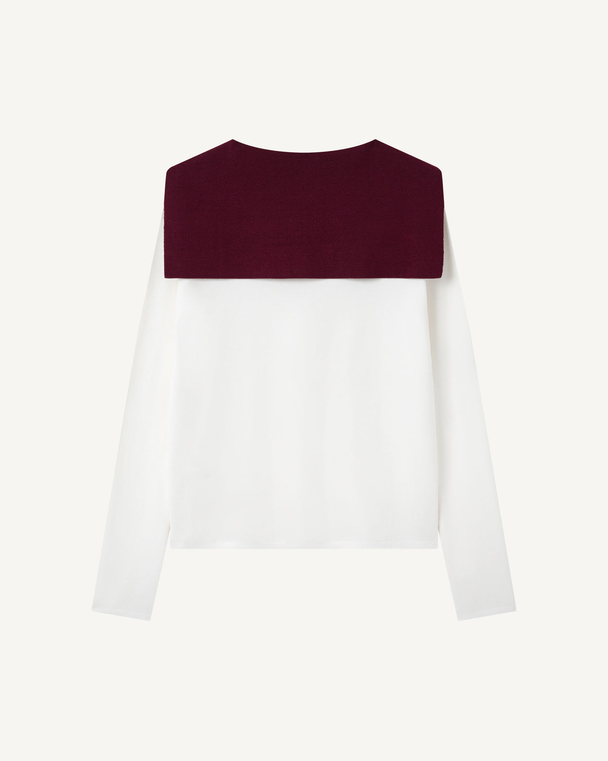 Sailor Collar Knit Long Sleeve-2