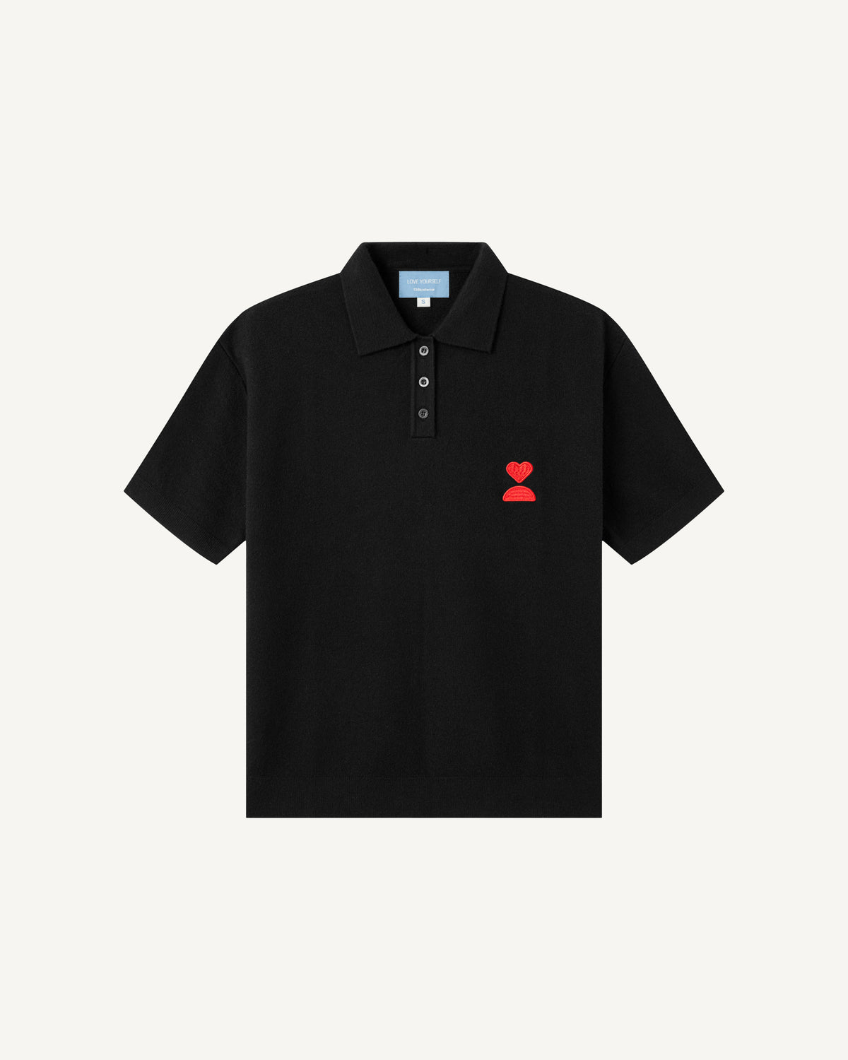 138loveyourself/ Love User Knit Polo T-Shirt