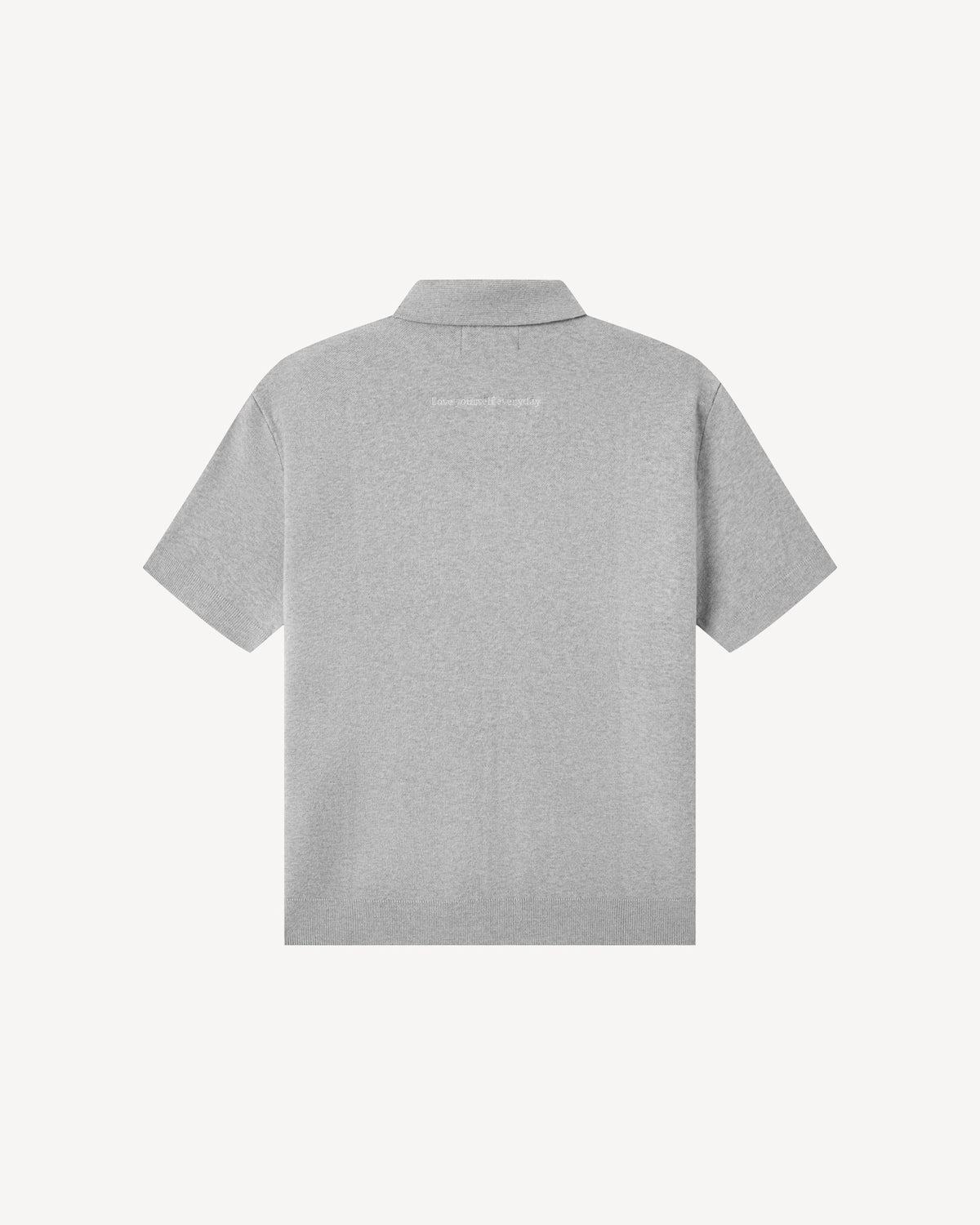 138loveyourself/ Love User Knit Polo T-Shirt-17