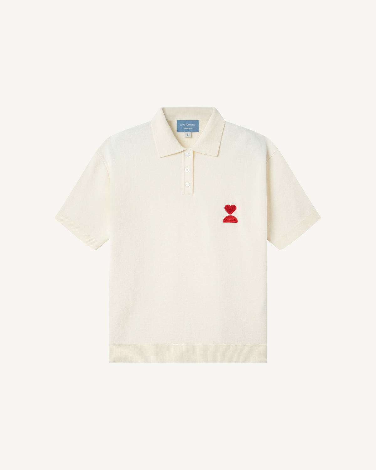 138loveyourself/ Love User Knit Polo T-Shirt-6