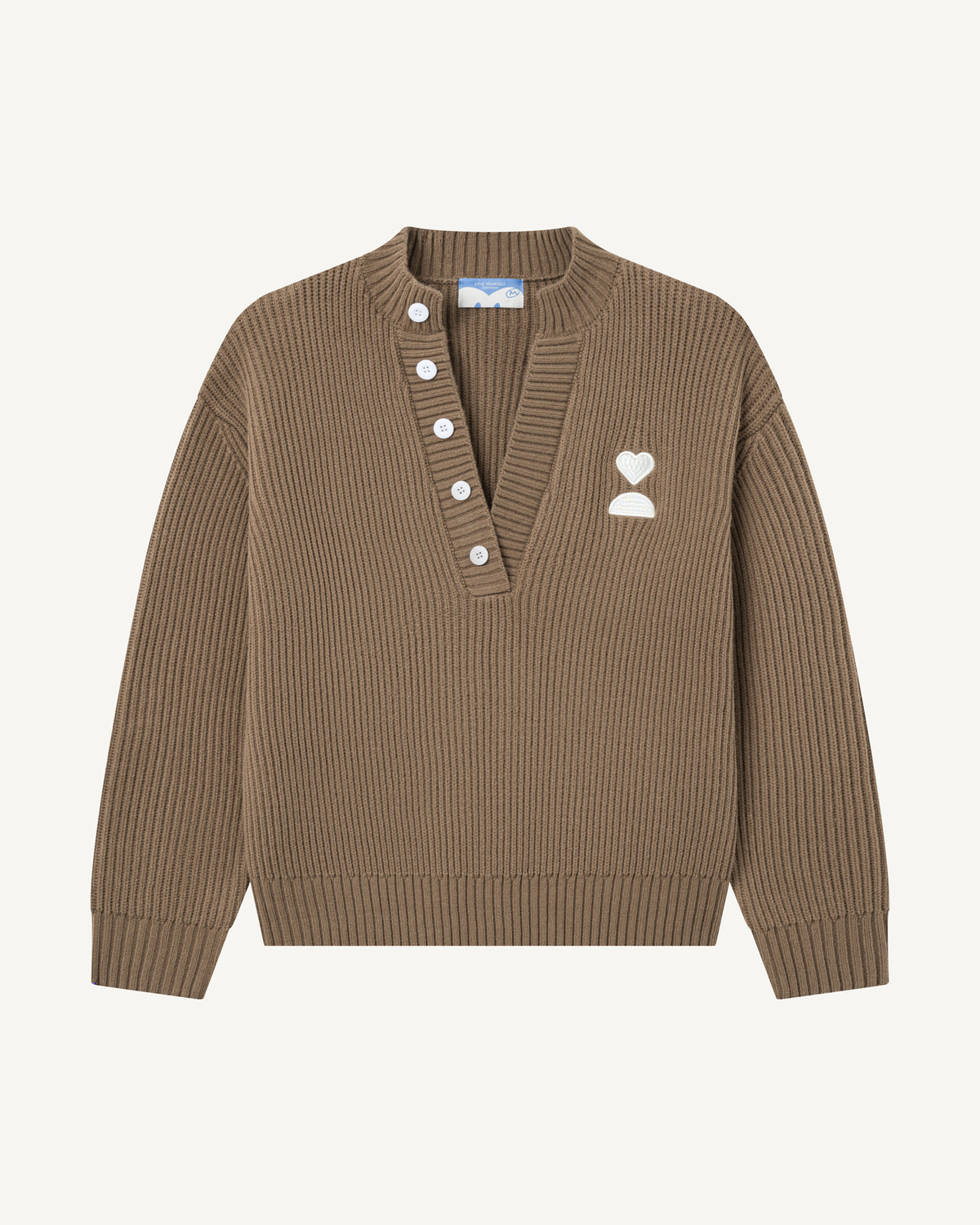 V-Neck Knit Sweater