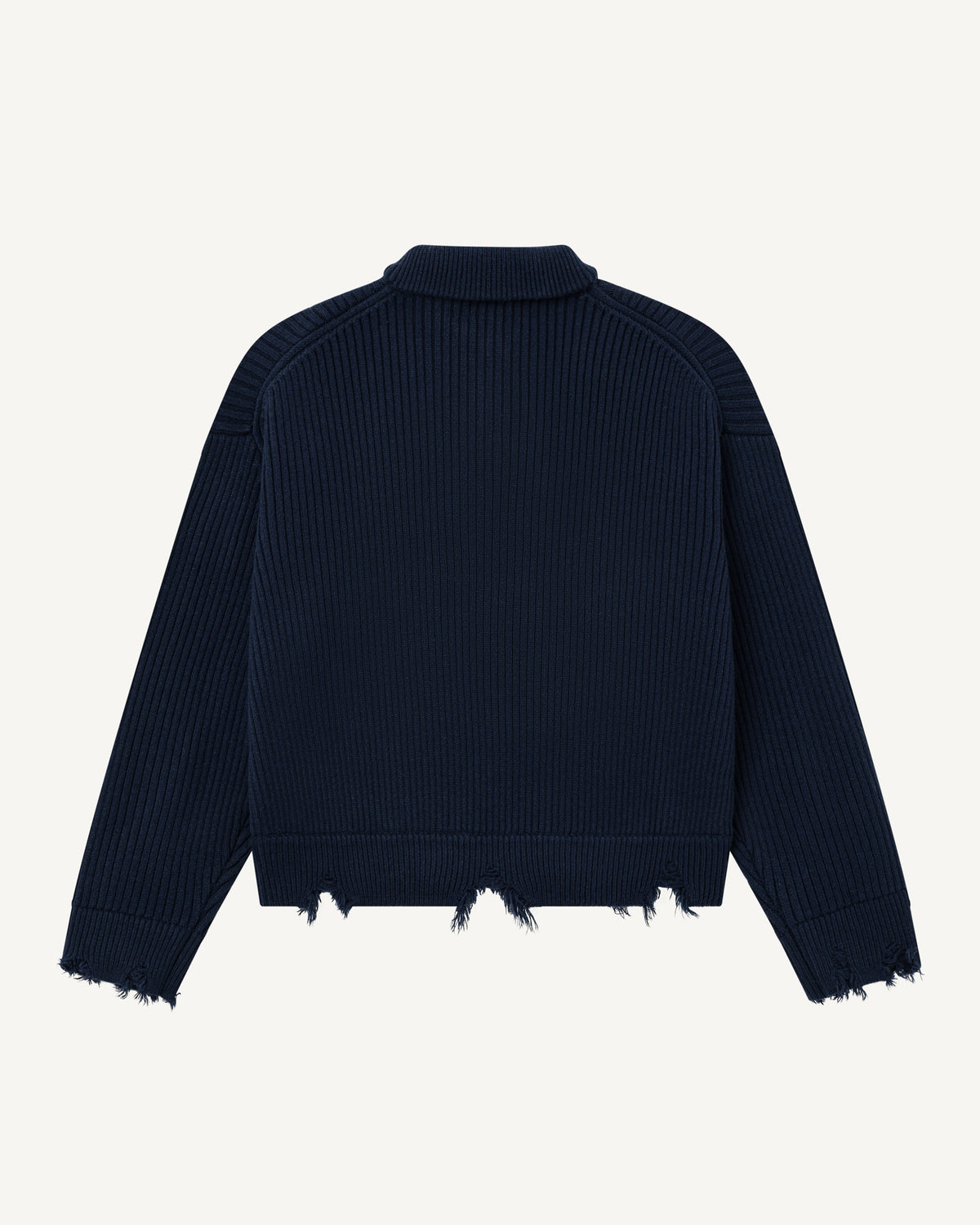 Half Knit Sweater Zip-2
