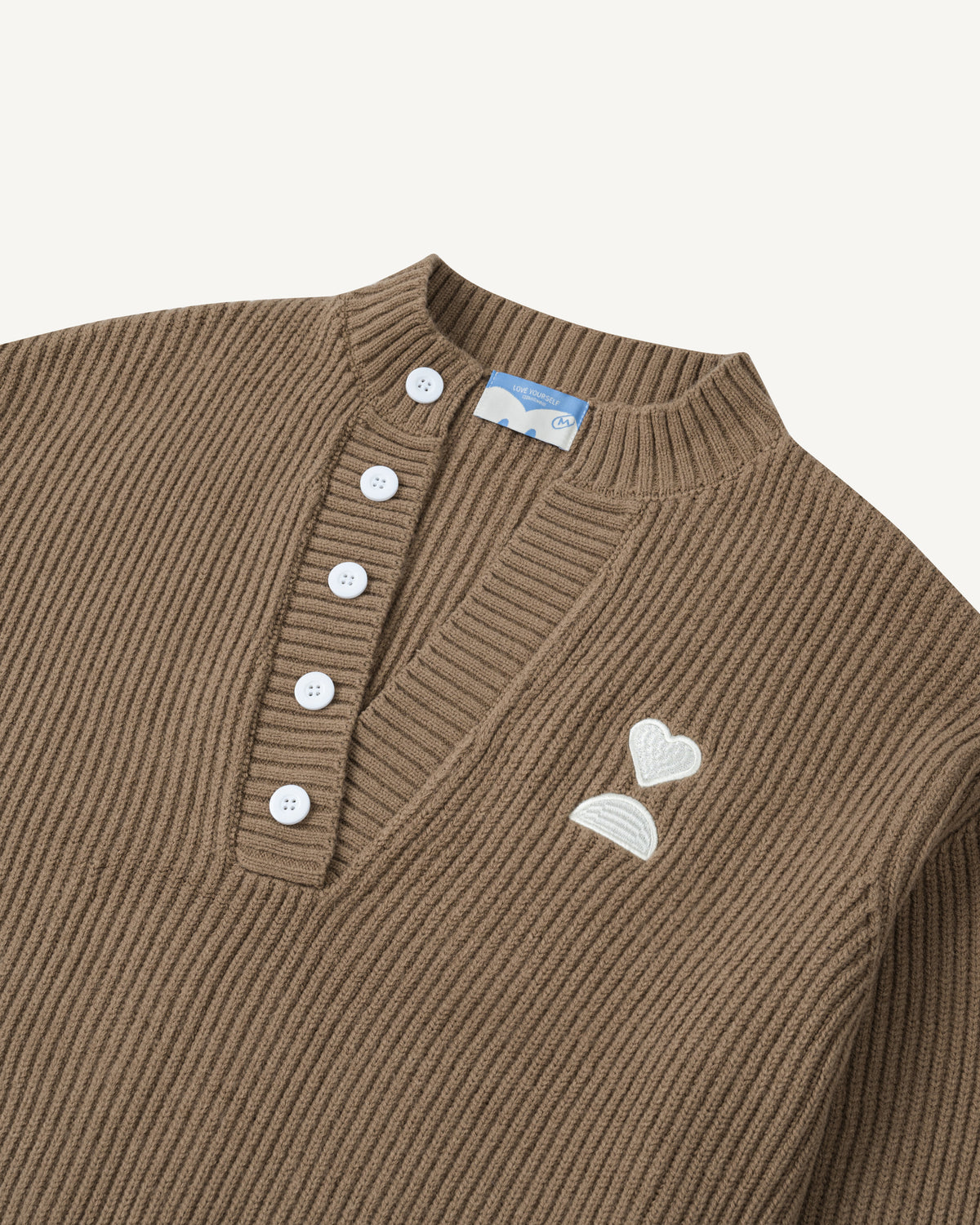 V-Neck Knit Sweater-3