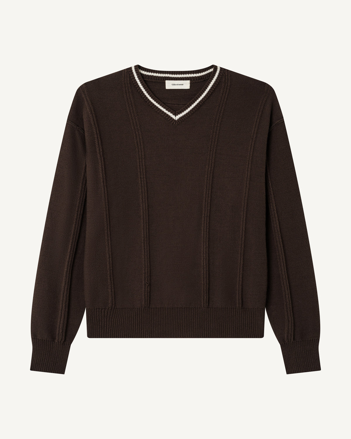 V-Neck Knit Sweater
