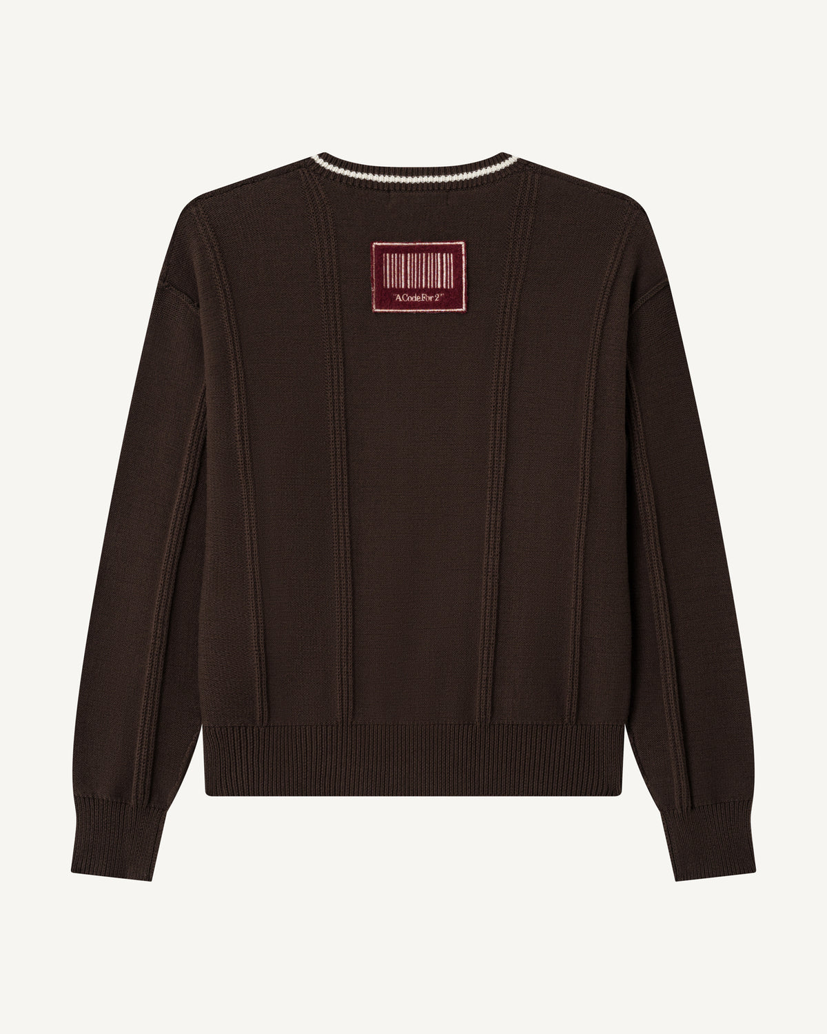 V-Neck Knit Sweater-2