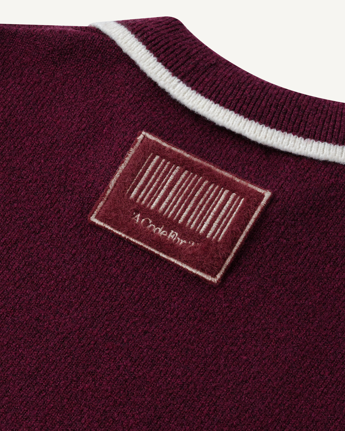 V-Neck Knit Polo T-shirt-3