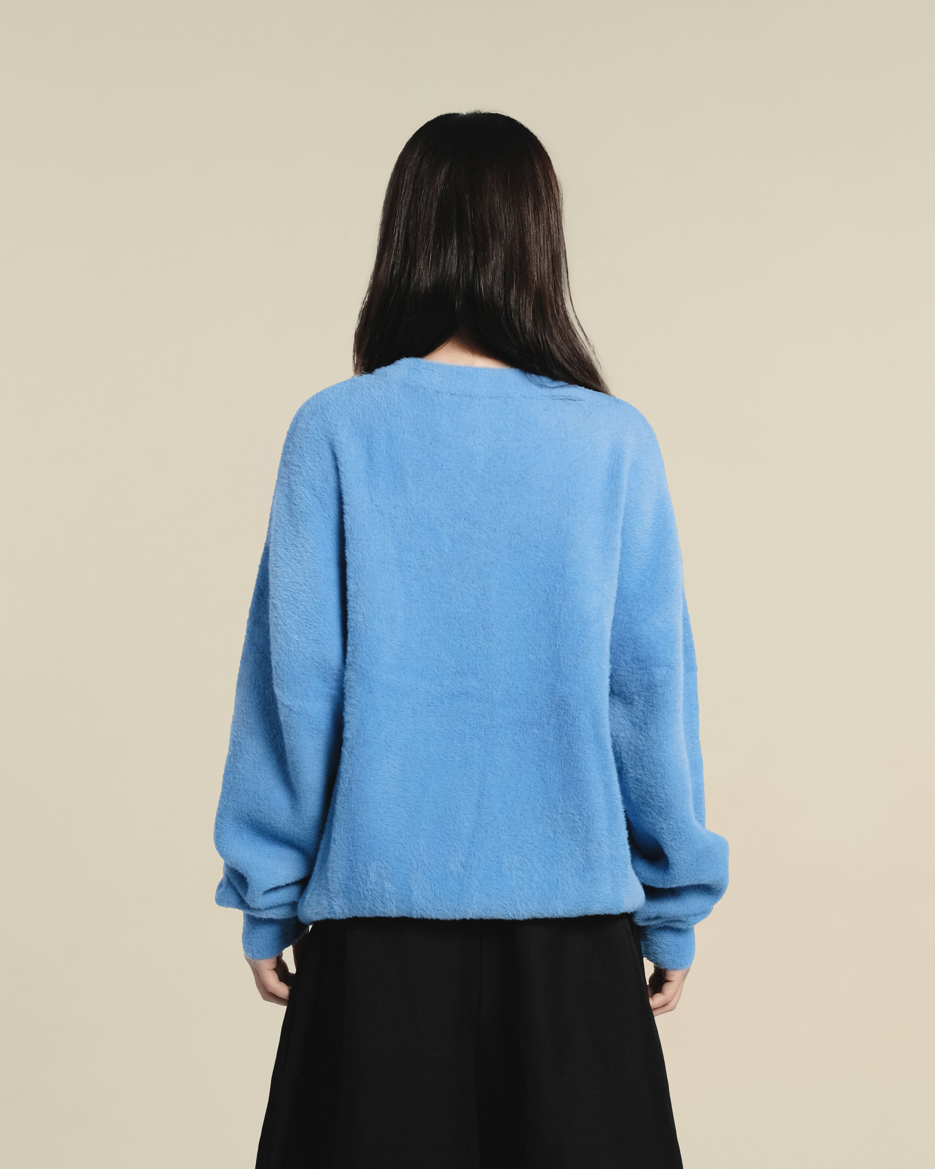 138knitwear / Love Knit Fuzzy Sweater-3