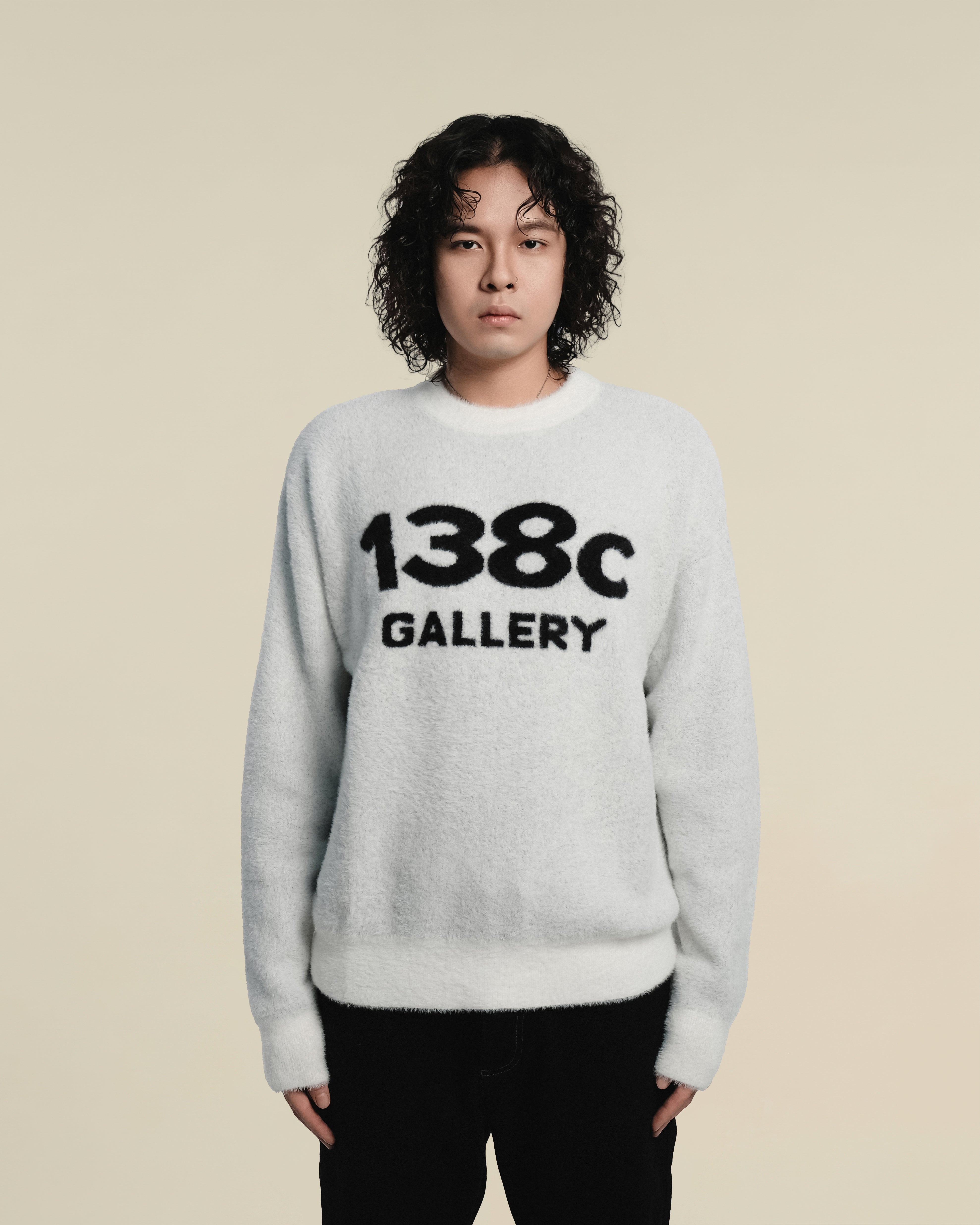 138knitwear / Love Knit Fuzzy Sweater-6