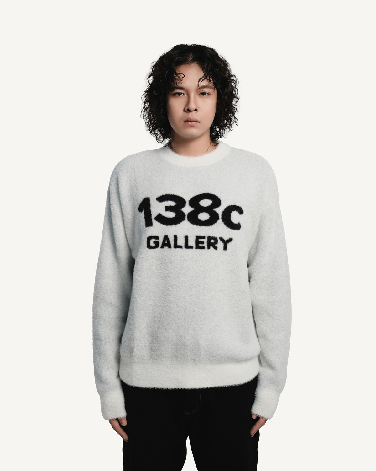 138knitwear / Love Knit Fuzzy Sweater-6