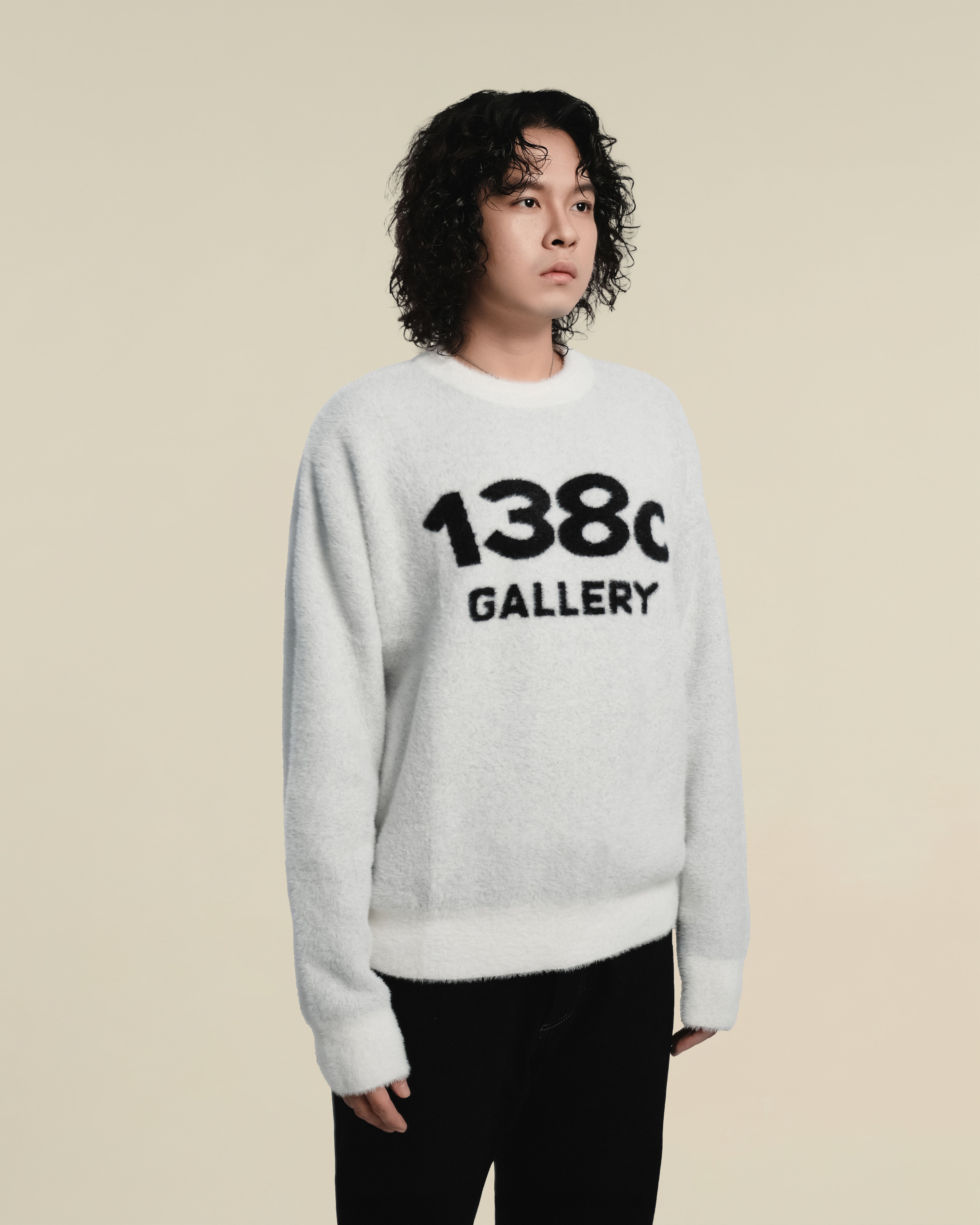 138knitwear / Love Knit Fuzzy Sweater-7