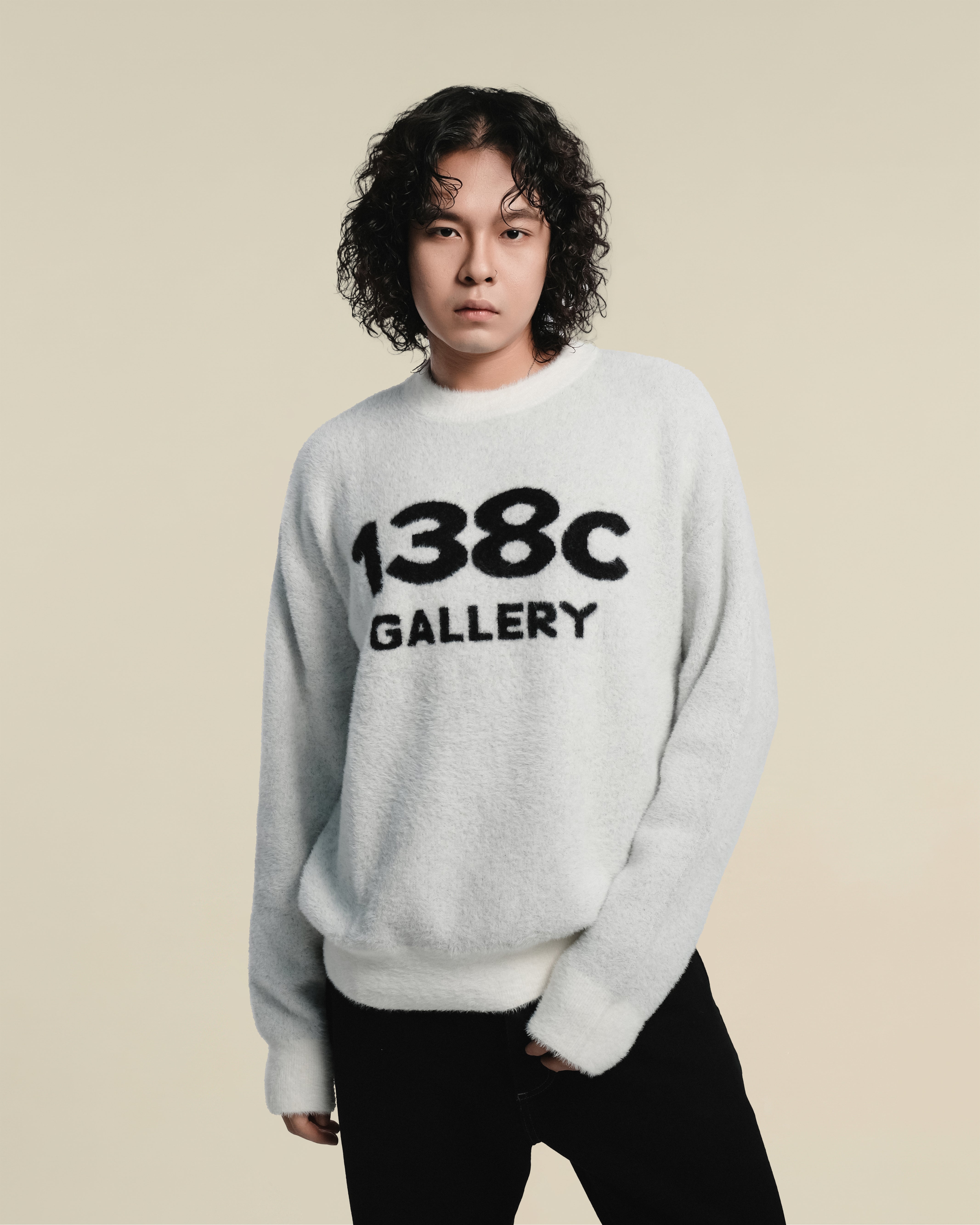 138knitwear / Love Knit Fuzzy Sweater-10