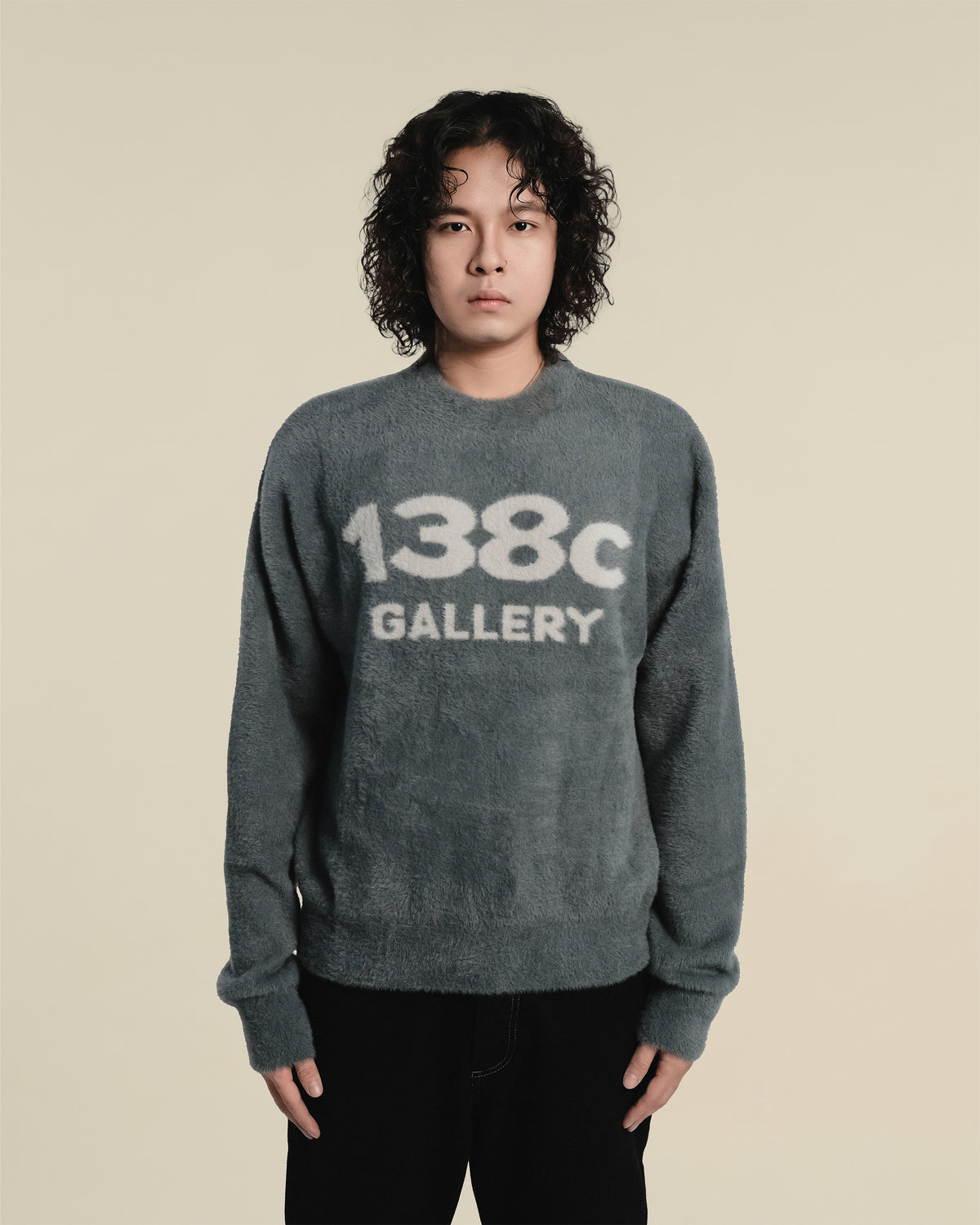 138knitwear / Love Knit Fuzzy Sweater-11