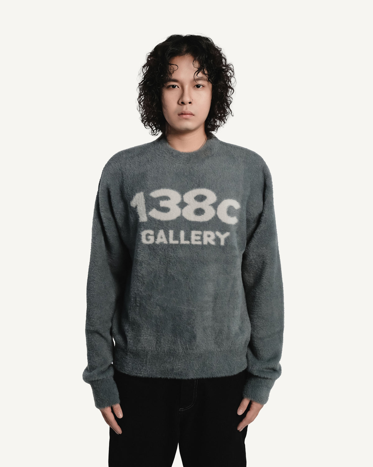 138knitwear / Love Knit Fuzzy Sweater-10