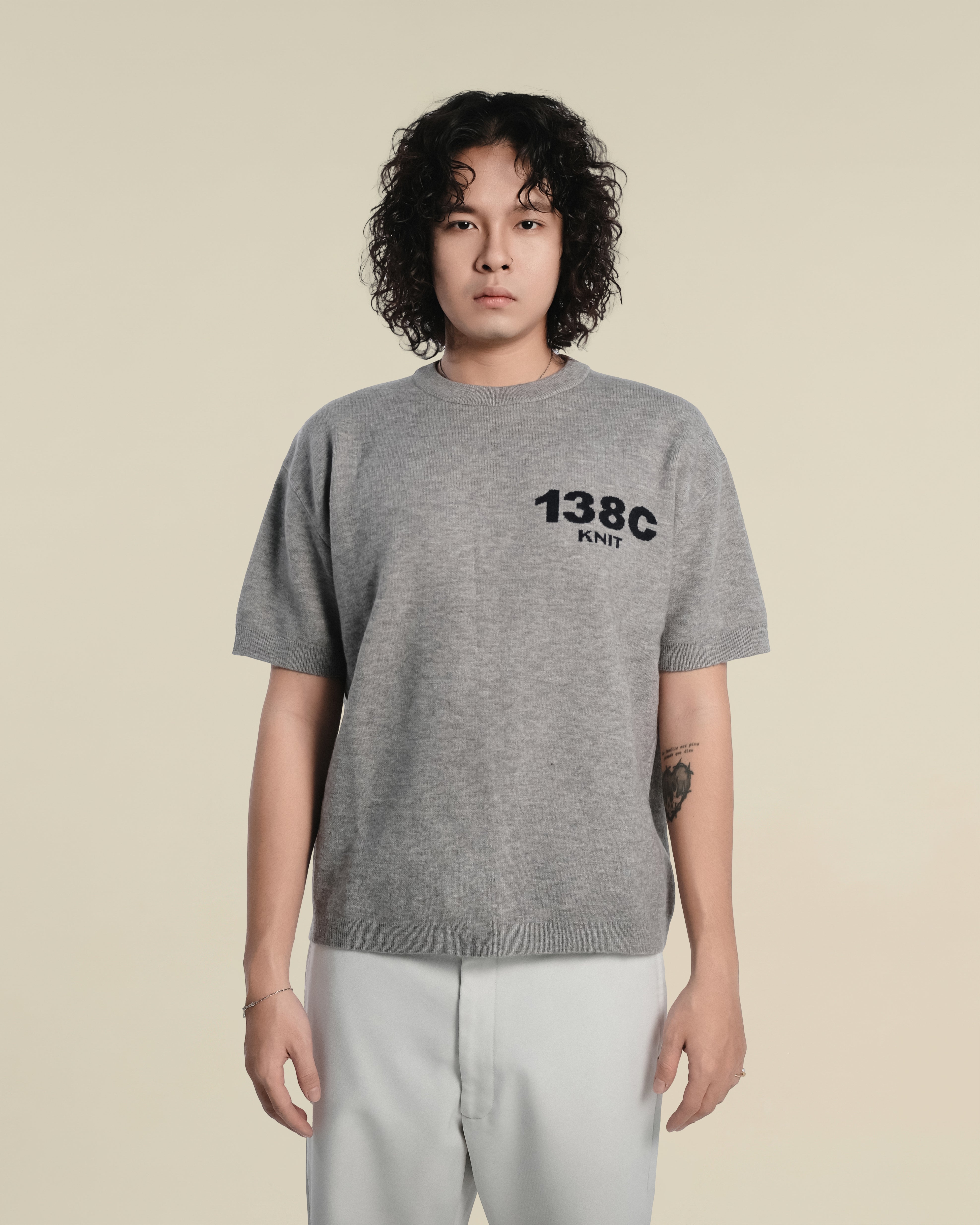 138knitwear / Signature Love Knit T-shirt-1