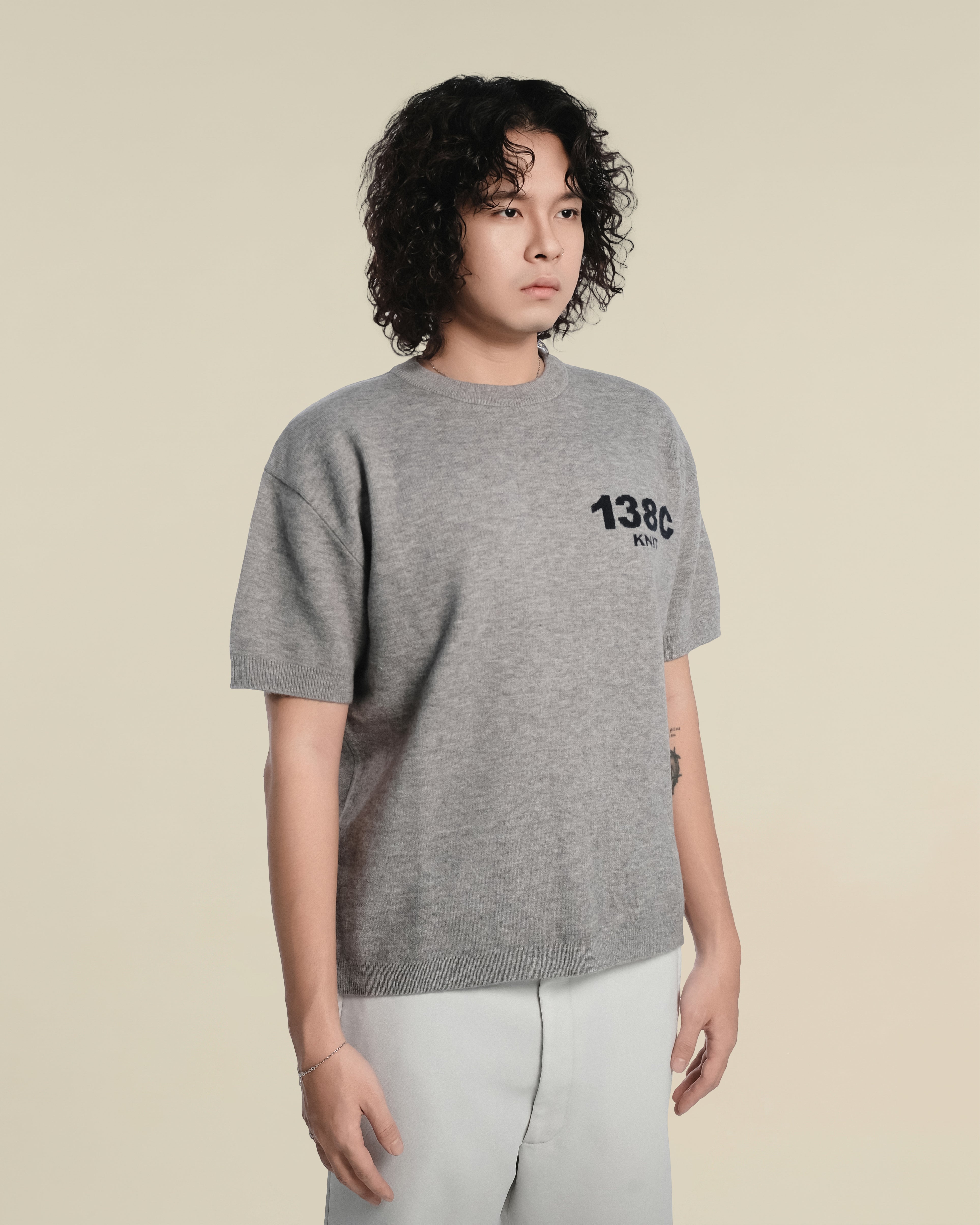 138knitwear / Signature Love Knit T-shirt-2