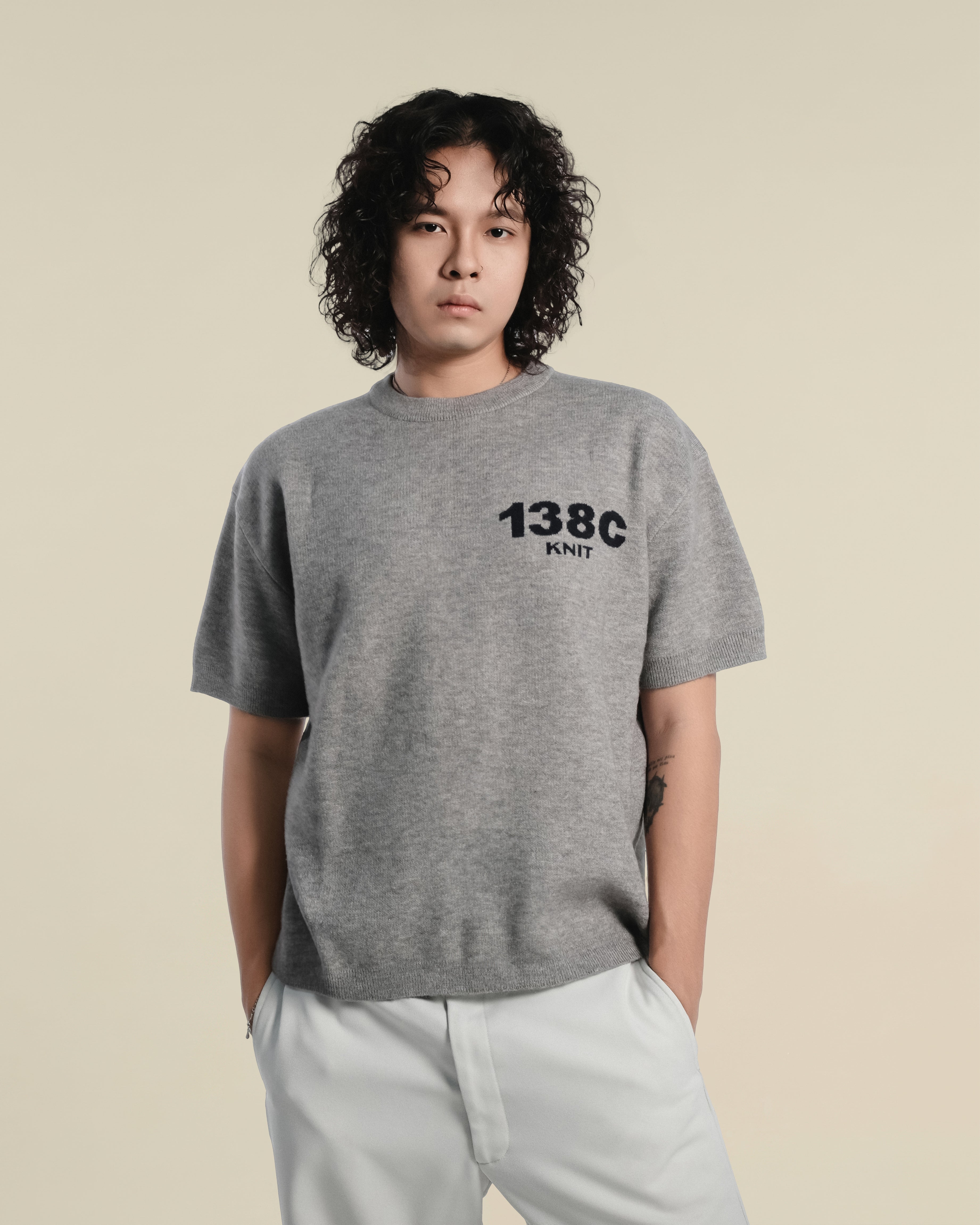 138knitwear / Signature Love Knit T-shirt-4