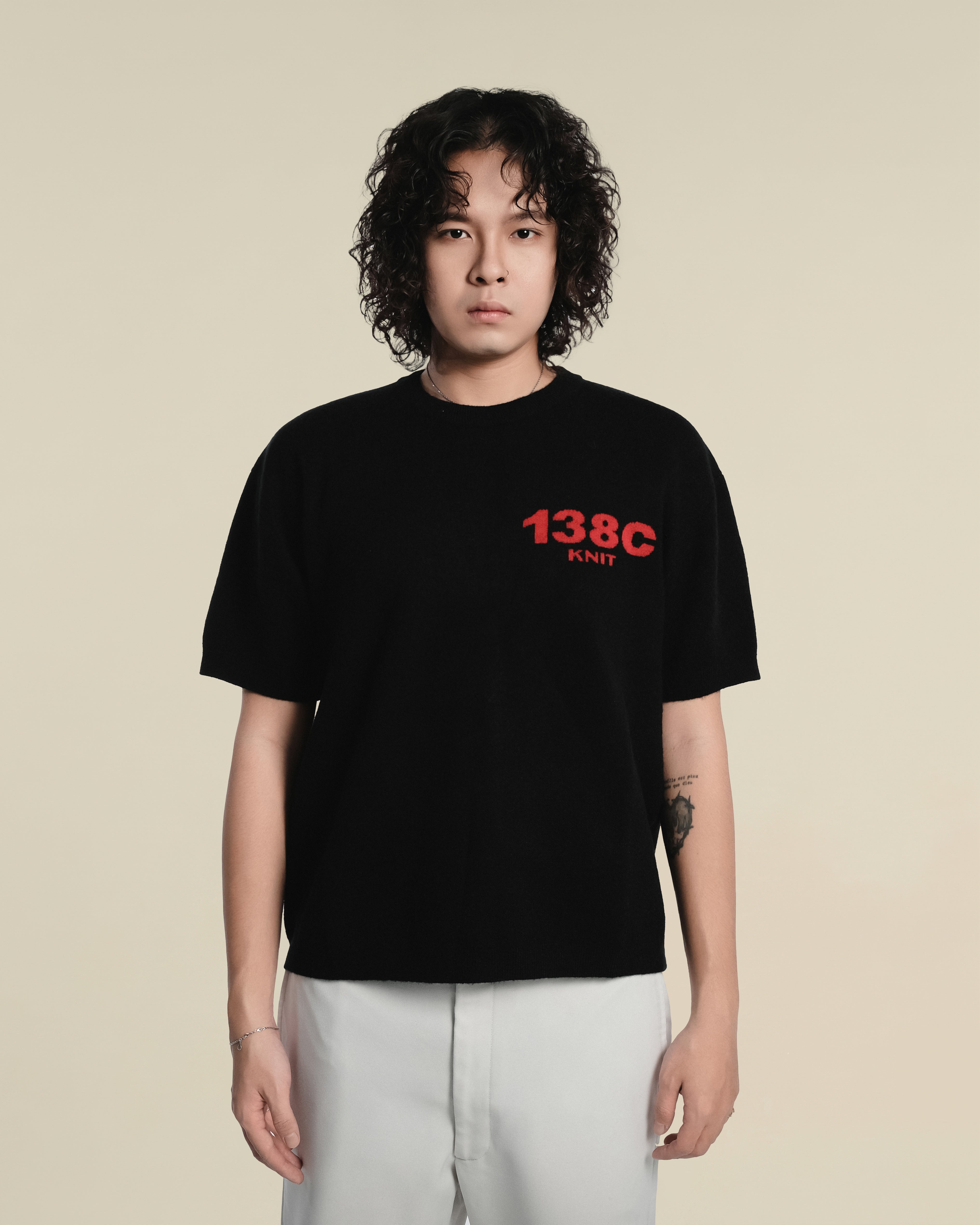 138knitwear / Signature Love Knit T-shirt-7