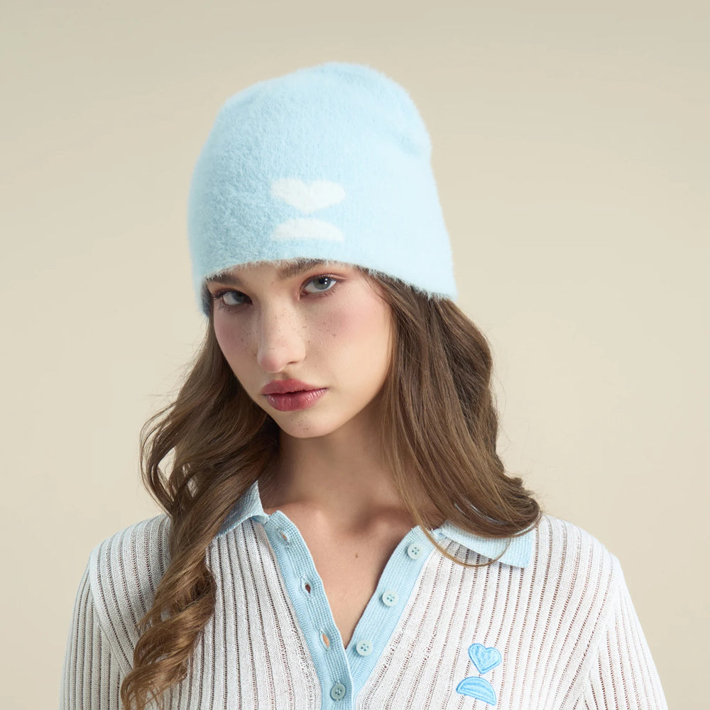 138loveyourself/ Summer 26' Knit Fuzzy Beanie