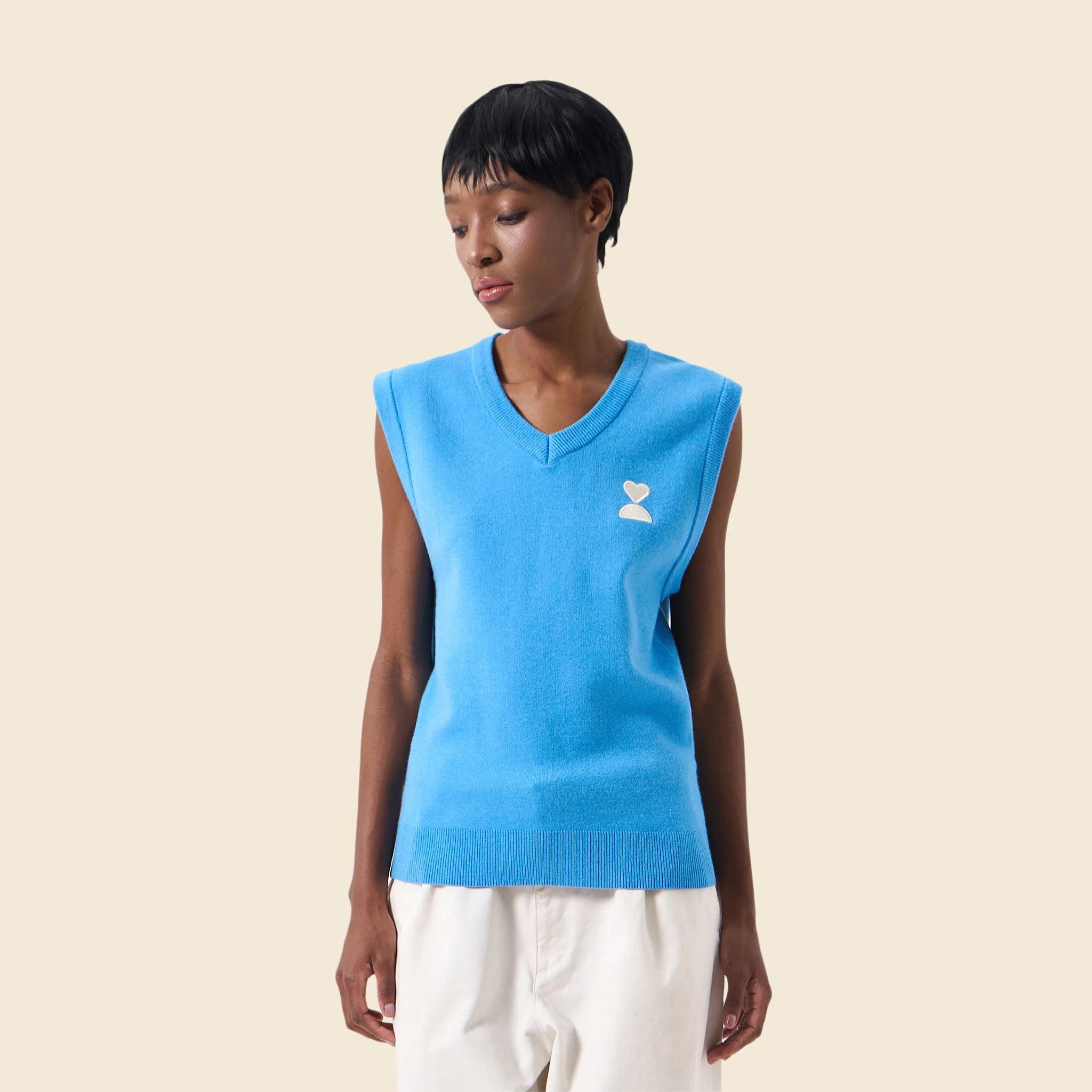 138loveyourself/ Love User Knit Gilet Vest-2
