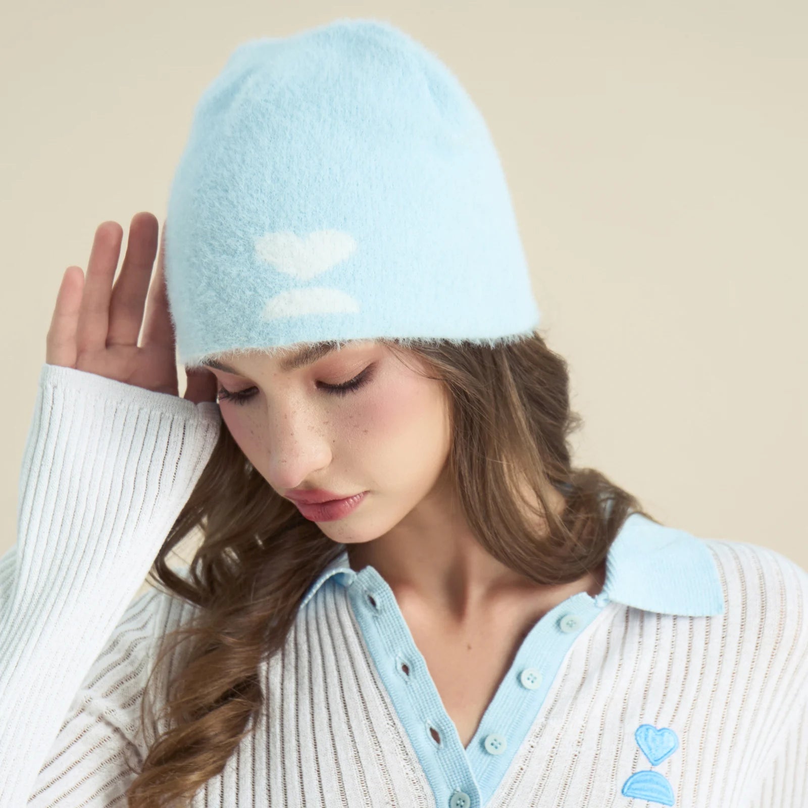 138loveyourself/ Summer 26' Knit Fuzzy Beanie-3