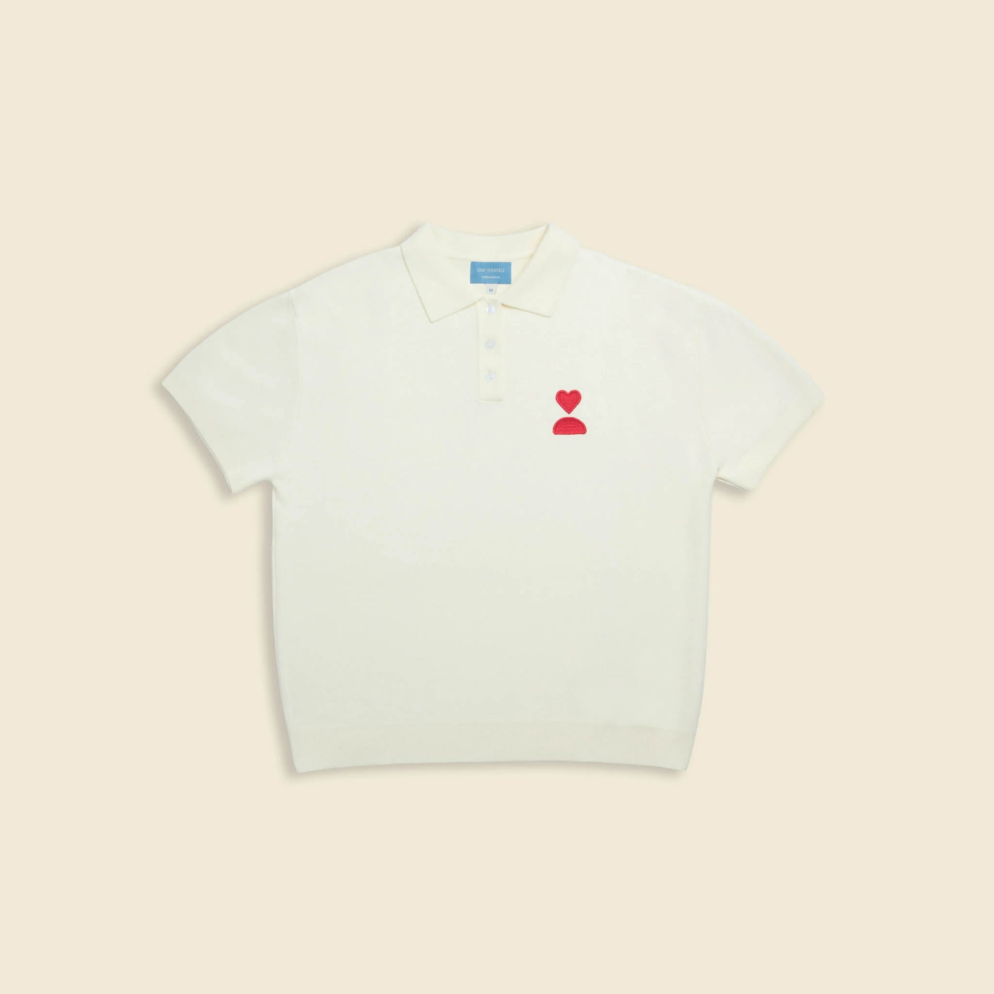 138loveyourself/ Love User Knit Polo T-Shirt-7