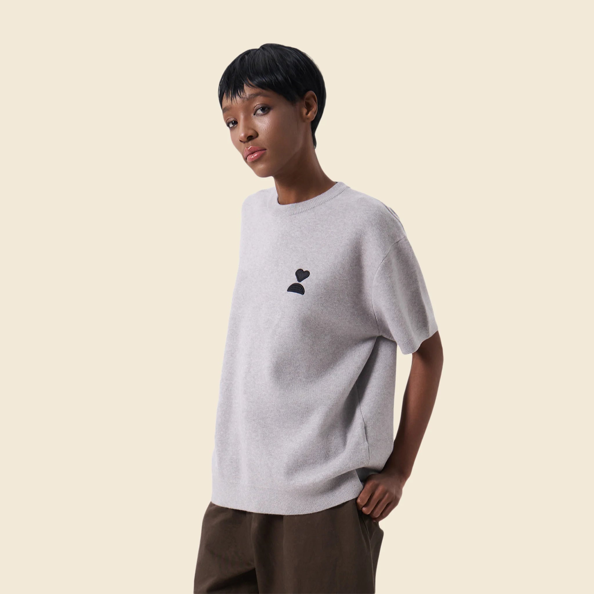 138loveyourself/ Love User Knit T-Shirt-2