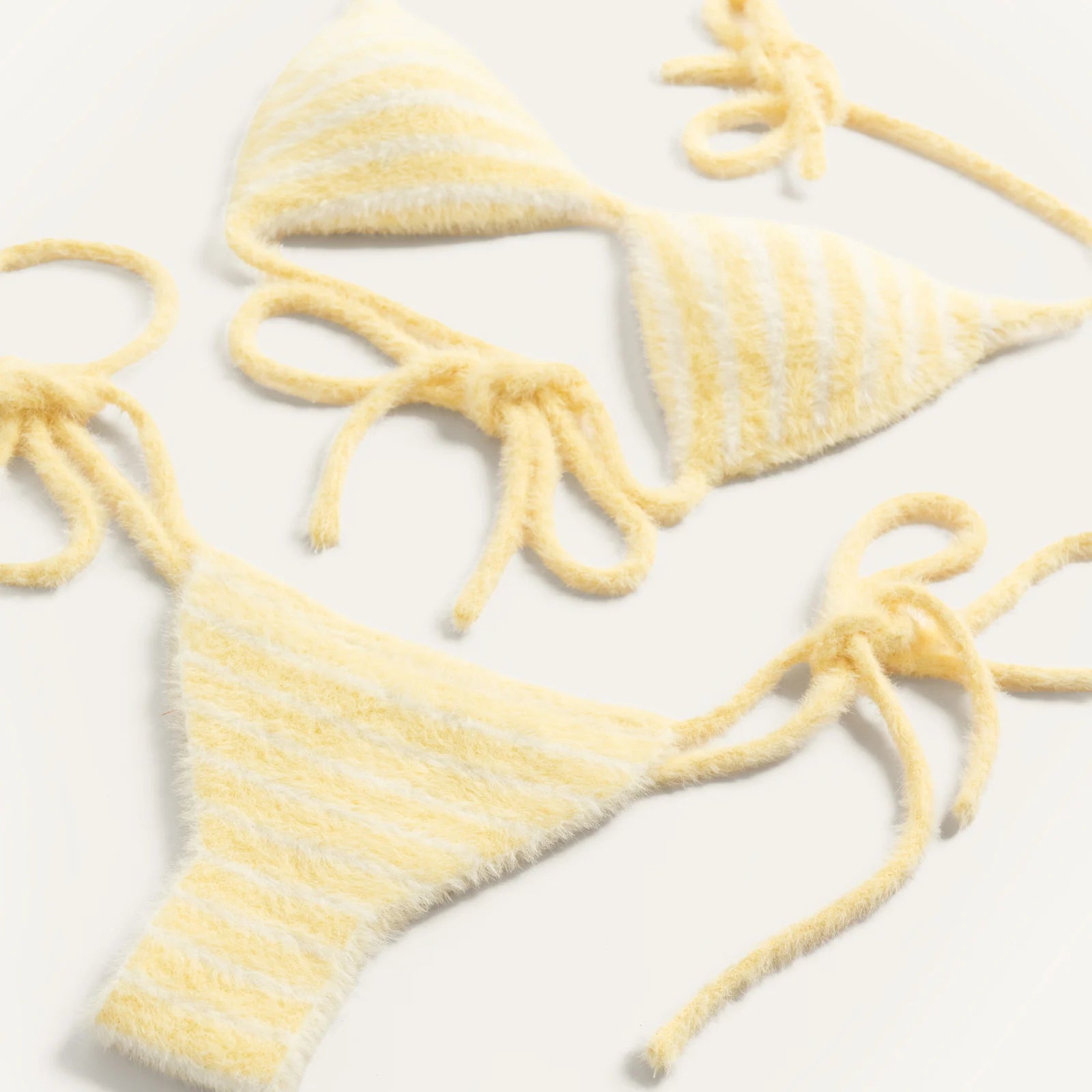 138loveyourself/ Summer 26' Fuzzy Knit Bikini-4