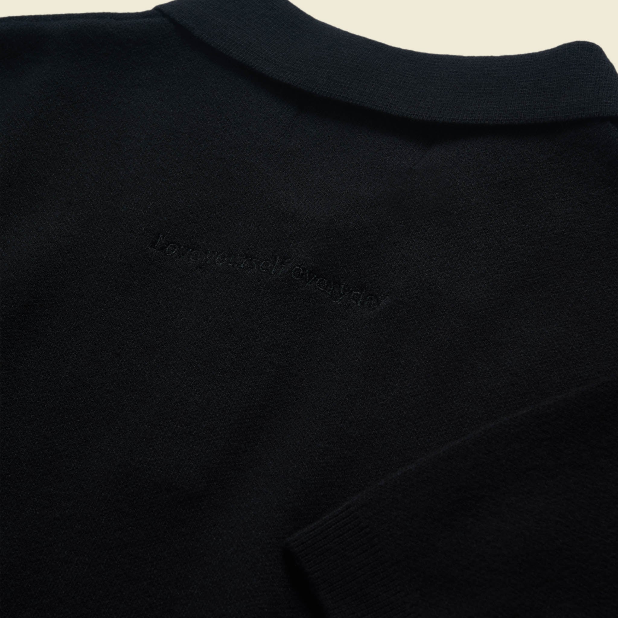 138loveyourself/ Love User Knit Polo T-Shirt-6