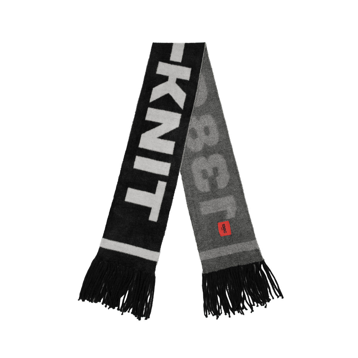 138knitwear / Signature Love Knit Fuzzy Scarf-8