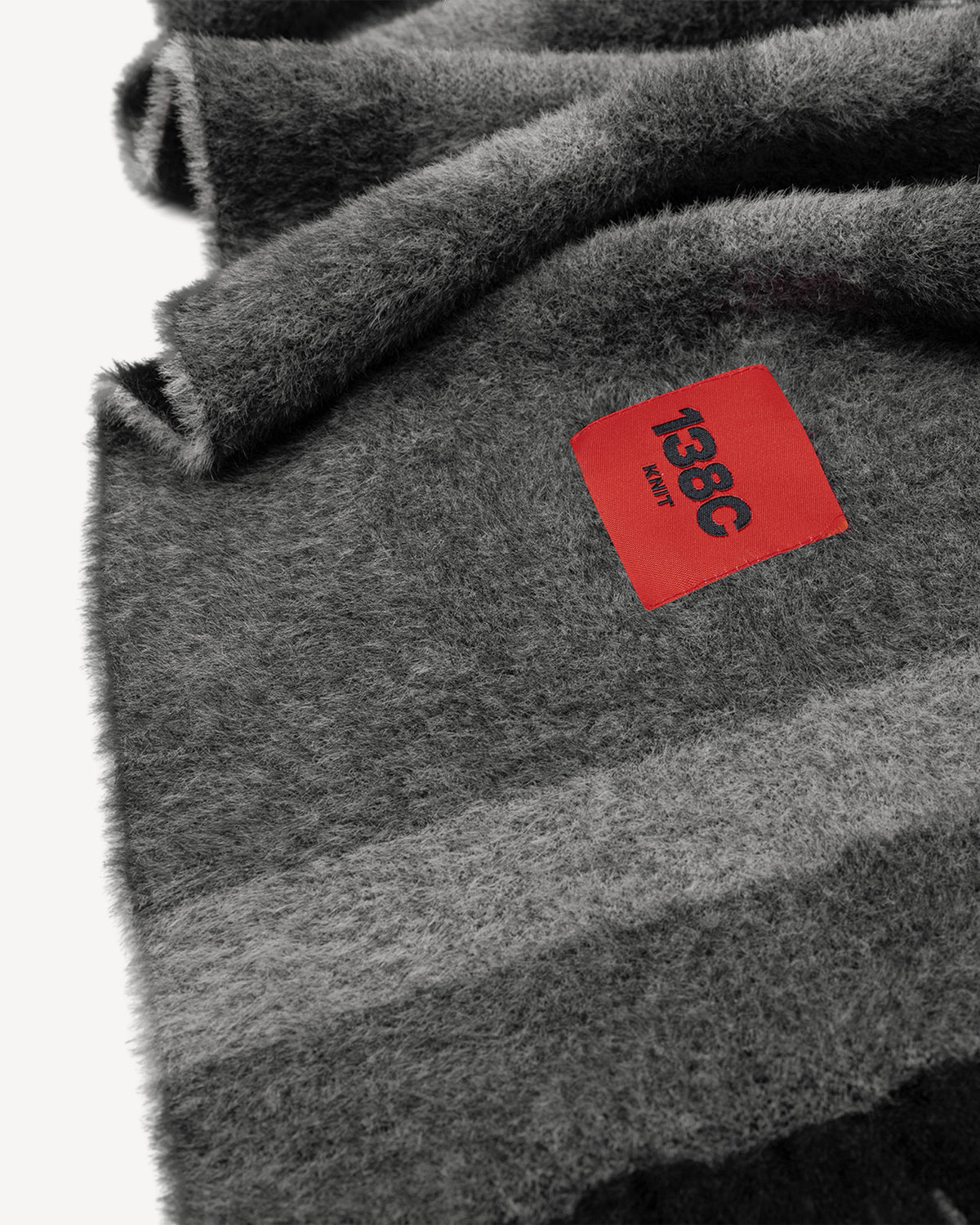 138knitwear / Signature Love Knit Fuzzy Scarf-9