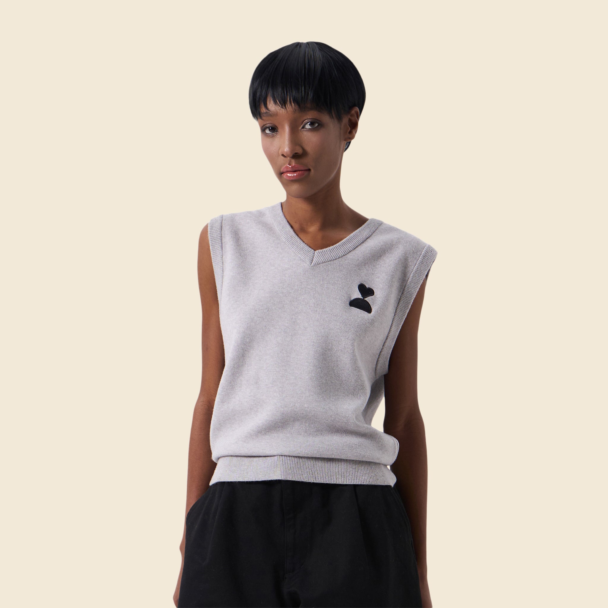 138loveyourself/ Love User Knit Gilet Vest-7