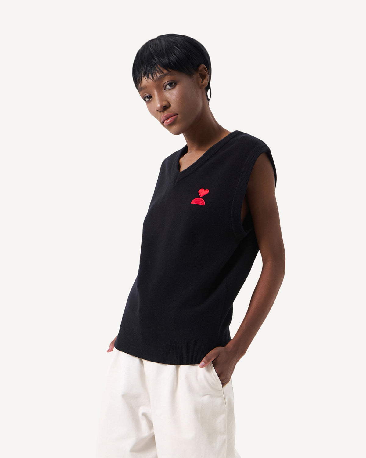 138loveyourself/ Love User Knit Gilet Vest-14