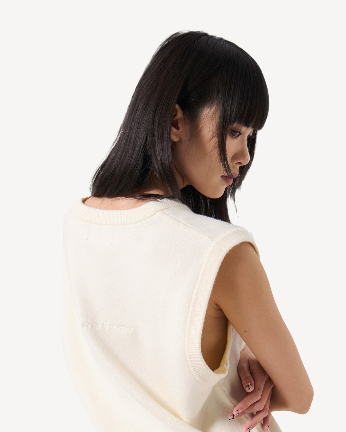 138loveyourself/ Love User Knit Gilet Vest-10