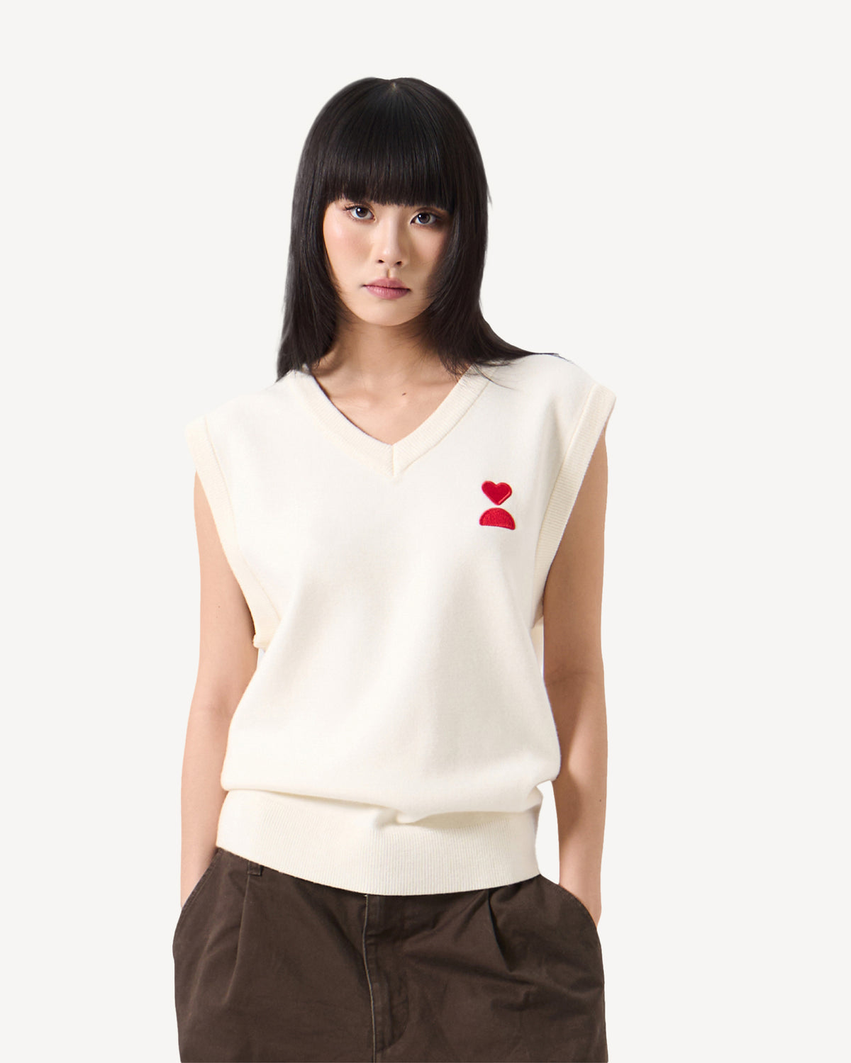 138loveyourself/ Love User Knit Gilet Vest-8