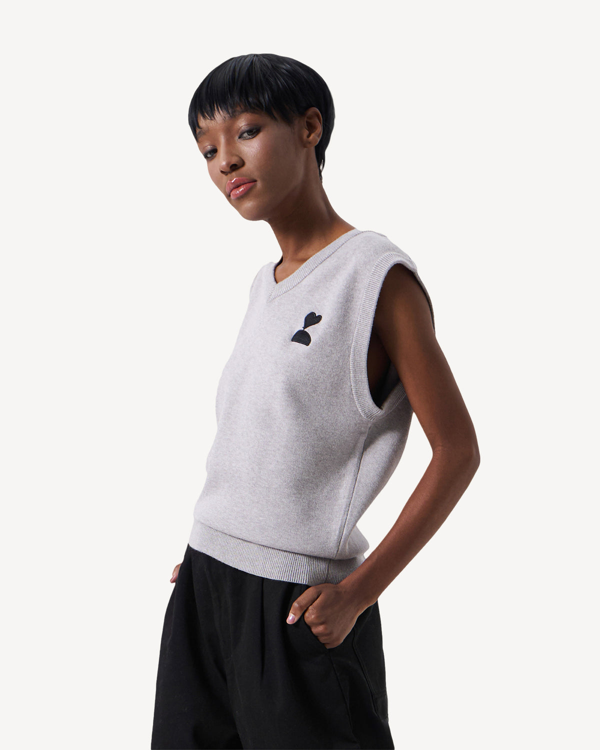 138loveyourself/ Love User Knit Gilet Vest-19