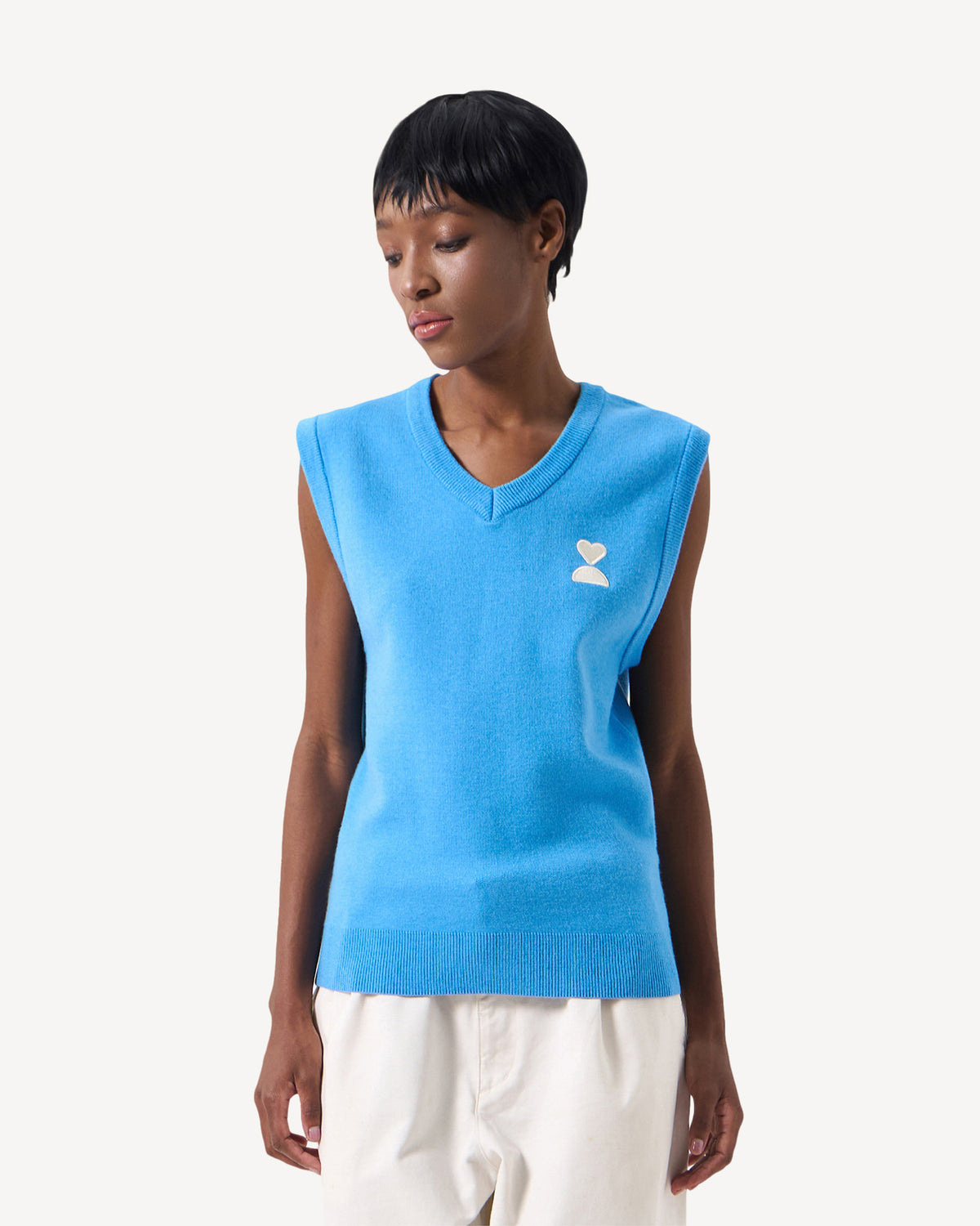 138loveyourself/ Love User Knit Gilet Vest-3