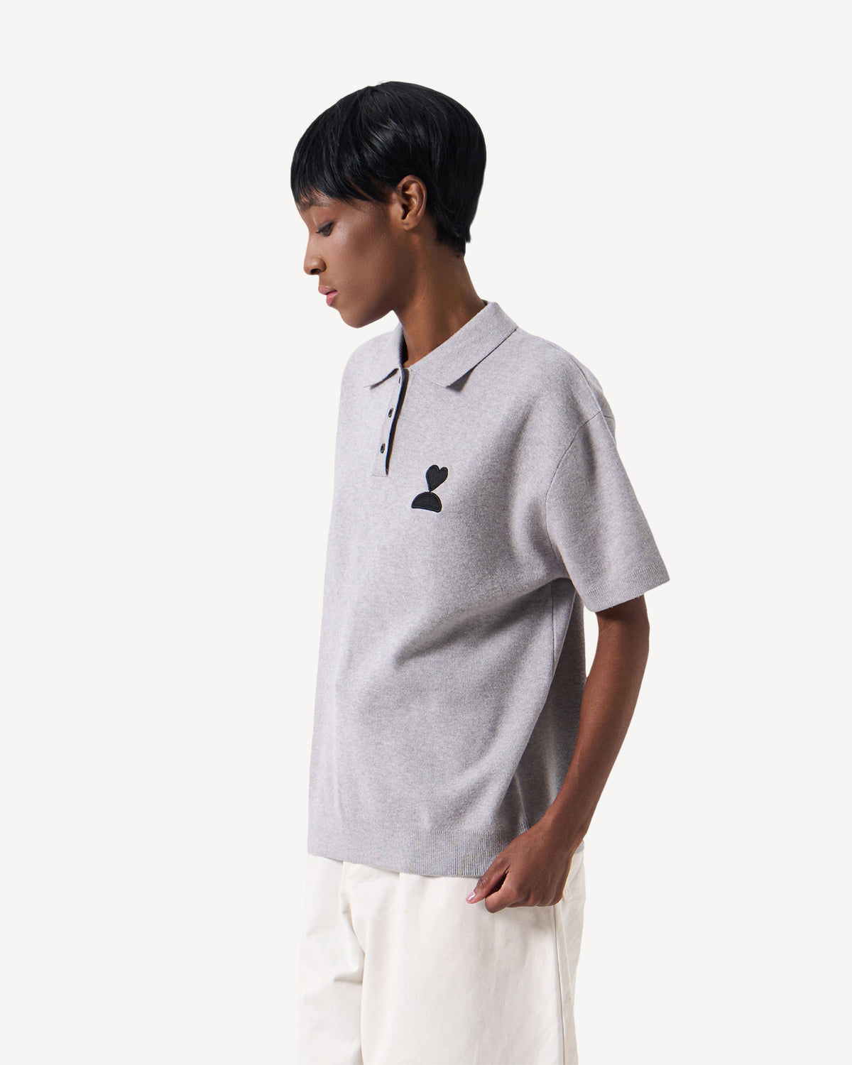 138loveyourself/ Love User Knit Polo T-Shirt-19