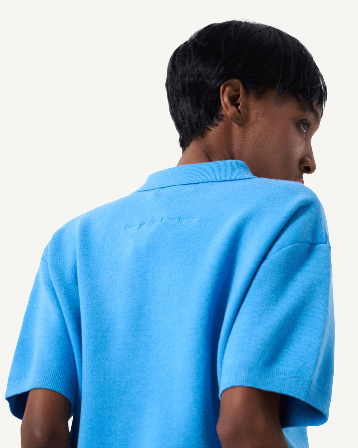 138loveyourself/ Love User Knit Polo T-Shirt-15